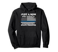 Just A Mom Who Raised A State Trooper Mother's Day Pullover Hoodie