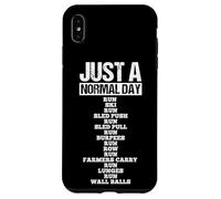 JUST A NORMAL DAY RUN SKI RUN SLED PUSH Workout Case for iPhone XS Max