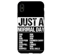 JUST A NORMAL DAY RUN SKI RUN SLED PUSH Workout Case for iPhone XS Max