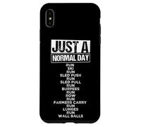 JUST A NORMAL DAY RUN SKI RUN SLED PUSH Workout Case for iPhone XS Max