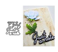 Just a Note Metal Cutting Die for Scrapbooking, Die Cuts for Card Making, Metal Stencils Scrapbooking DIY Tool, Cut Stencils for DIY Scrapbook Photo Album Decor