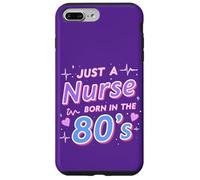 Just a Nurse Born in the 80s Retro Vintage Nursing RN LPNs Case for iPhone 7 Plus/8 Plus