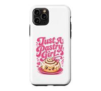 Just A Pastry Girl Cute Kawaii Cinnamon Bun Baker Bakery Case for iPhone 11 Pro