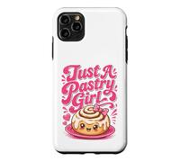 Just A Pastry Girl Cute Kawaii Cinnamon Bun Baker Bakery Case for iPhone 11 Pro Max