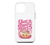 Just A Pastry Girl Cute Kawaii Cinnamon Bun Baker Bakery Case for iPhone 12 Pro Max