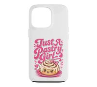 Just A Pastry Girl Cute Kawaii Cinnamon Bun Baker Bakery Case for iPhone 13 Pro