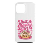 Just A Pastry Girl Cute Kawaii Cinnamon Bun Baker Bakery Case for iPhone 13 Pro Max