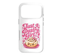 Just A Pastry Girl Cute Kawaii Cinnamon Bun Baker Bakery Case for iPhone 17 Pro