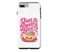 Just A Pastry Girl Cute Kawaii Cinnamon Bun Baker Bakery Case for iPhone 7 Plus/8 Plus