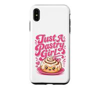 Just A Pastry Girl Cute Kawaii Cinnamon Bun Baker Bakery Case for iPhone XS Max