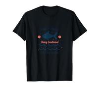 Just A Pisces Being Emotional at The Beach Zodiac T-Shirt, Men, Black, 4XL