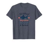 Just A Pisces Being Emotional at The Beach Zodiac T-Shirt, Men, Heather Blue, 3XL