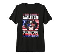 Just A Proud Cavalier Dad Merica Dog Patriotic 4th of July Premium T-Shirt