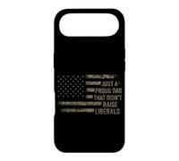 Just A Proud Dad That Didn't Raise Liberals USA Flag Camo Case for iPhone Air