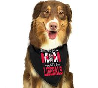 Just A Regular Mom Tryingto Raise Liberals Spring Dog Bandanas Girl Bulk Puppy Kerchief Adjustable Soft Triangle Bibs Accessories for Small Medium Large Dogs Cats