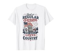 Just A Regular Person Who Really Loves This Country T-Shirt