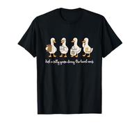 Just A Silly Goose Doing The Heart Work Goose Social Worker T-Shirt