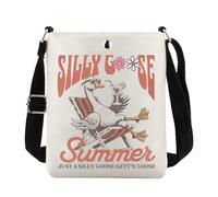 Just a Silly Goose On The Loose Crossbody Bag Goose Summer Club Merch Beach Trip Lover Gift (Goose Summer CB EU)