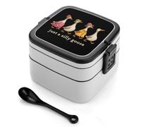 Just A Silly Goose Printed Bento Box Double Layer Lunch Container