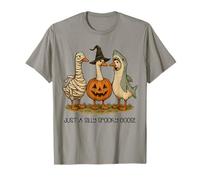 Just A Silly Spooky Goose Halloween Tee Mummy Shark Geese T-Shirt