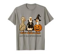 Just A Silly Spooky Goose Halloween Tee Mummy Vampire Geese T-Shirt