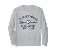 Just A Spoiled Husband of an Awesome Scots Lass Funny Mens Long Sleeve T-Shirt