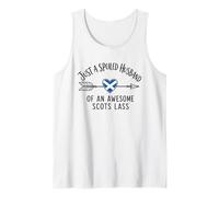 Just A Spoiled Husband of an Awesome Scots Lass Funny Mens Tank Top