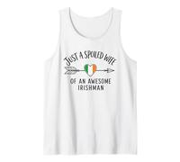 Just A Spoiled Wife of an Awesome Irishman Funny Irish Tank Top