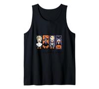 Just a Spooky Goose Creepy Haunted Night Feathered Tank Top