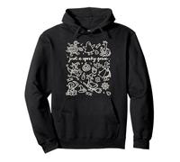 Just A Spooky Goose Cute Silly Halloween Doodles Pullover Hoodie