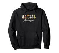 Just A Spooky Goose Halloween Silly Goose Funny Halloween Pullover Hoodie