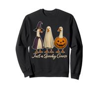 Just A Spooky Goose Halloween Silly Goose Funny Halloween Sweatshirt