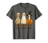 Just A Spooky Goose Halloween Tee Mummy Ghost Silly Geese T-Shirt