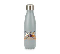 Just a spooky goose, happy halloween autumn pumpkin witch bat skeleton spider, iconic trendy cool screw top lid stainless steel water bottle drinks cup water bottle refill cute fun explore travel