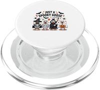 Just a Spooky Goose Haunting the Pumpkin Patch Halloween PopSockets PopGrip for MagSafe