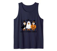 Just a Spooky Goose Haunting The Pumpkin Patch Halloween Tank Top