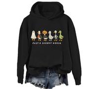 Just A Spooky Goose Hoodie Sweatshirt Funny Halloween Silly Goose Shirt