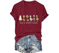 Just A Spooky Goose Shirt Funny Halloween Silly Goose V-Neck T-Shirt