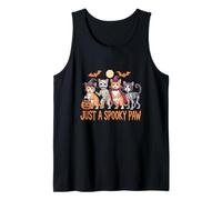 Just A Spooky Paw Cute Halloween Cats in Costumes Tank Top