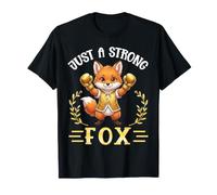 Just A Strong Fox Childhood Cancer Awareness Warrior Boxer T-Shirt