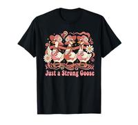 Just a Strong Goose Breast Cancer Fighter Women T-Shirt