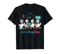 Just A Strong Goose Survivor Ribbon Warrior Thyroid Cancer T-Shirt