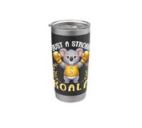 Just A Strong Koala Childhood Cancer Awareness Warrior Boxer Stainless Steel Insulated Tumbler