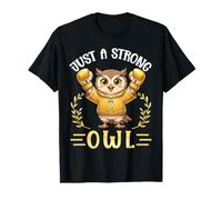 Just A Strong Owl Childhood Cancer Awareness Warrior Boxer T-Shirt