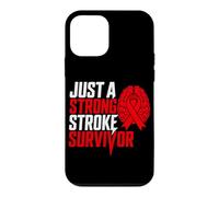 Just A Strong Stroke Survivor Red Brain Ischemic Attack Case for iPhone 12 mini