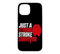 Just A Strong Stroke Survivor Red Brain Ischemic Attack Case for iPhone 15