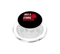 Just A Strong Stroke Survivor Red Brain Ischemic Attack PopSockets PopGrip for MagSafe