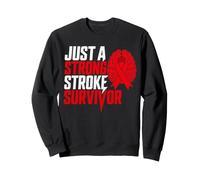 Just A Strong Stroke Survivor Red Brain Ischemic Attack Sweatshirt