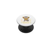 Just A Strong Wolf Childhood Cancer Awareness Warrior Boxer PopSockets Adhesive PopGrip