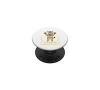 Just A Strong Zebra Childhood Cancer Awareness Warrior Boxer PopSockets Adhesive PopGrip